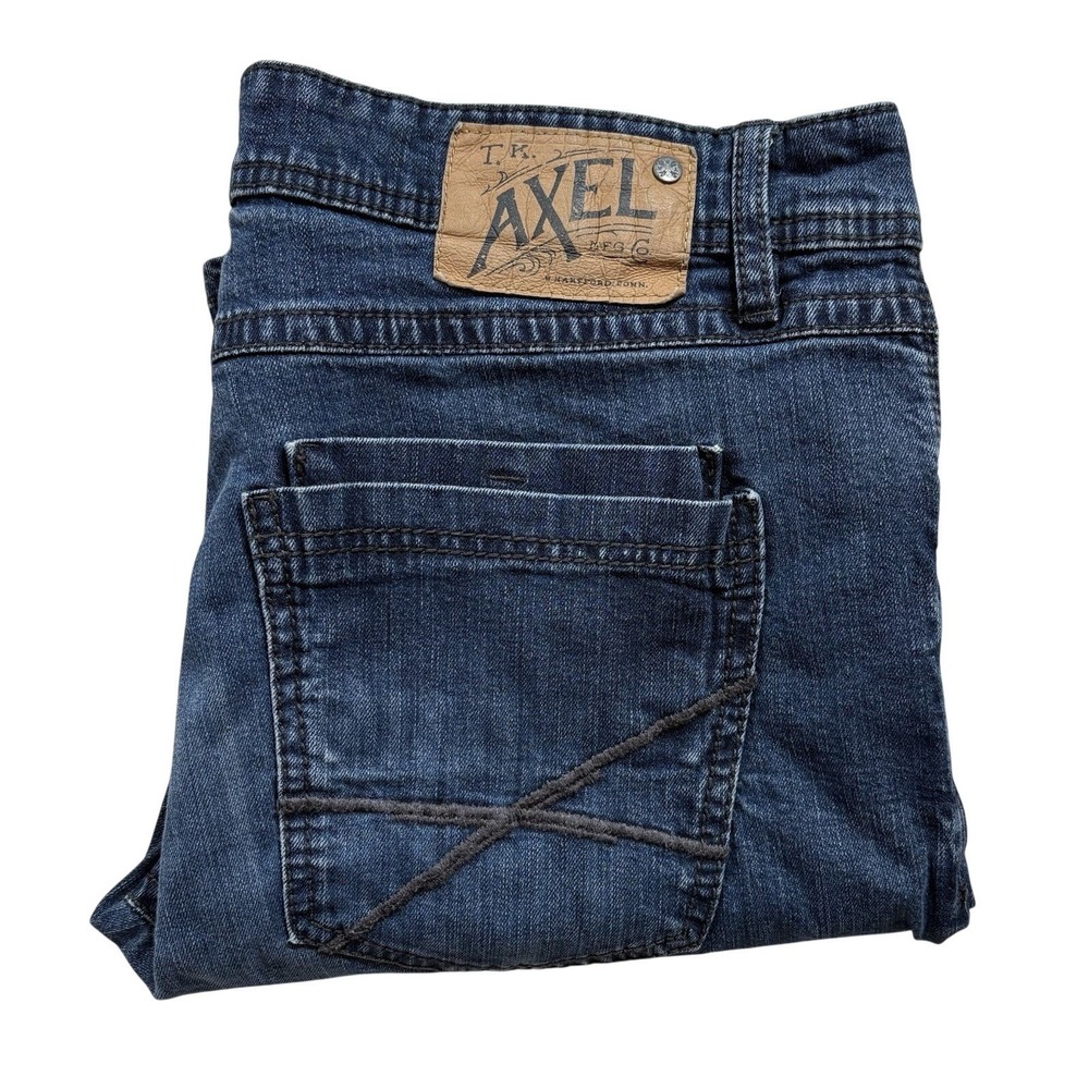 TK Axel Men's Jeans Size 35x29 Straight‎ Leg Blue Denim - 778